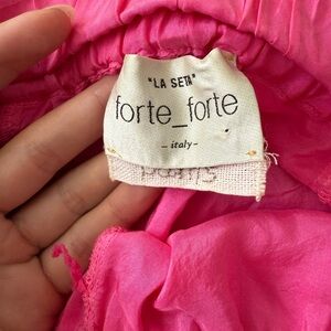 Forte Forte Silk Palazzo Wide Leg Pants